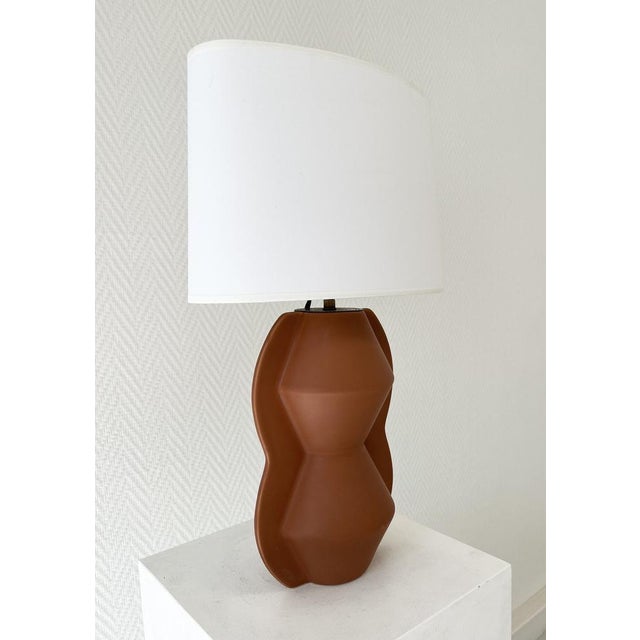 Ceramic Table Lamp, 1990 For Sale - Image 4 of 9