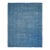 1960s Vintage Persian Handmade Wool Cotton Blue Area Rug For Sale