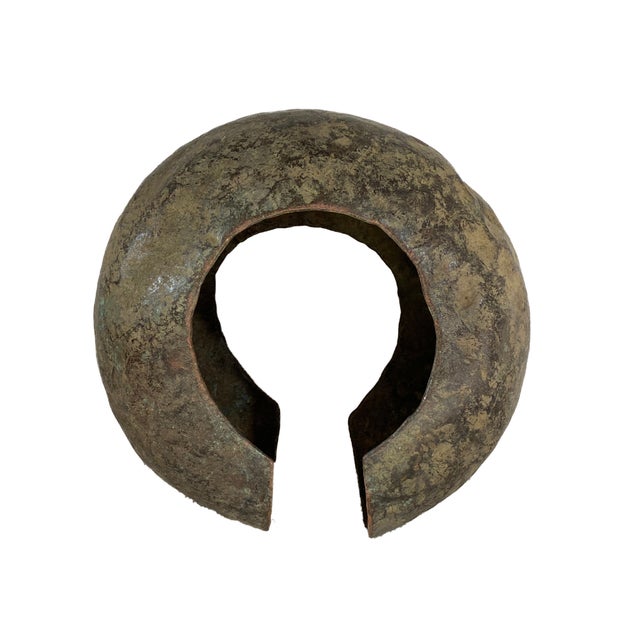 African Old Lg African Mbole Anklet Bracelet Trade Currency 8.5" Congo For Sale - Image 3 of 6