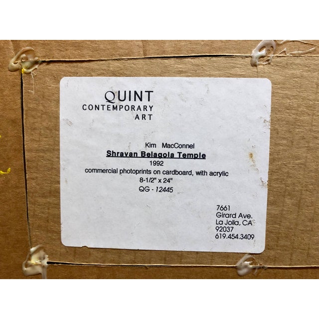 Glass Kim MacConnel, Shravan Belagola, India, 1992, Photo Prints on Cardboard, Collage, Mirror Insets For Sale - Image 7 of 8
