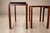 Wood Set of Three Brazilian Rosewood Nesting Tables with Removable Tray & Brass Sabots, 1960s For Sale - Image 7 of 18