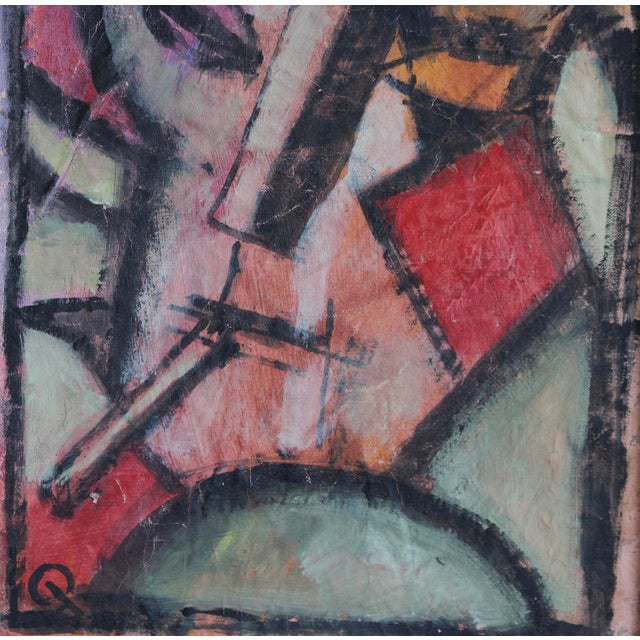 Florentine School Artist, Hidden Portraits XVII, 1990s, Acrylic on Canvas, Framed For Sale - Image 7 of 10
