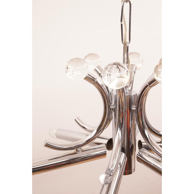 Sputnik Chrome Pendant Lamp, 1970s For Sale - Image 10 of 15