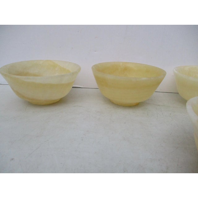 1990s 1990s Banded Alabaster Bowls - Set of 6 For Sale - Image 5 of 9