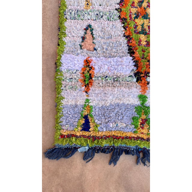 Tribal 1980s Moroccan Colorful Vintage Rug - 2'9" X 5'6" Ft For Sale - Image 3 of 9
