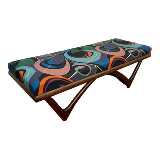 Mid-Century Modern Sculptural Bench in the Adrian Pearsall Style. Circa 1960s. For Sale