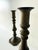 1970s Vintage Mid-Century Modern Brass Turned Candlestick Holders, a Pair For Sale - Image 5 of 13