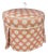 Pink Polka Dot Kellogg Ottoman For Sale