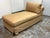 Custom Design Golden Silk Dupioni Rolled Back Chaise Lounge + Lumbar Pillow For Sale In San Francisco - Image 6 of 12