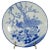 Japanese Blue and White Hand-Painted Porcelain Charger Plate with Peacock Bird For Sale - Image 13 of 13