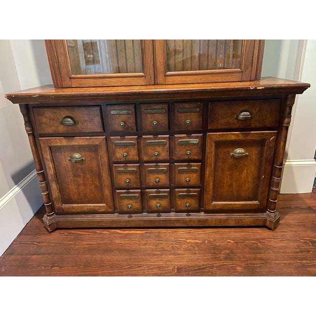 1940s Apothecary With Glass Door Shelved Top Chairish
