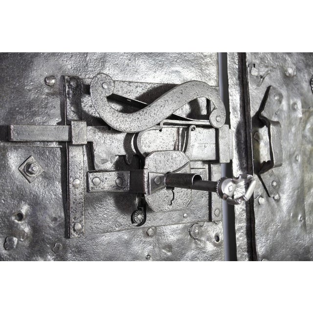 Antique Iron Clad Double Doors, 1780s For Sale - Image 5 of 18