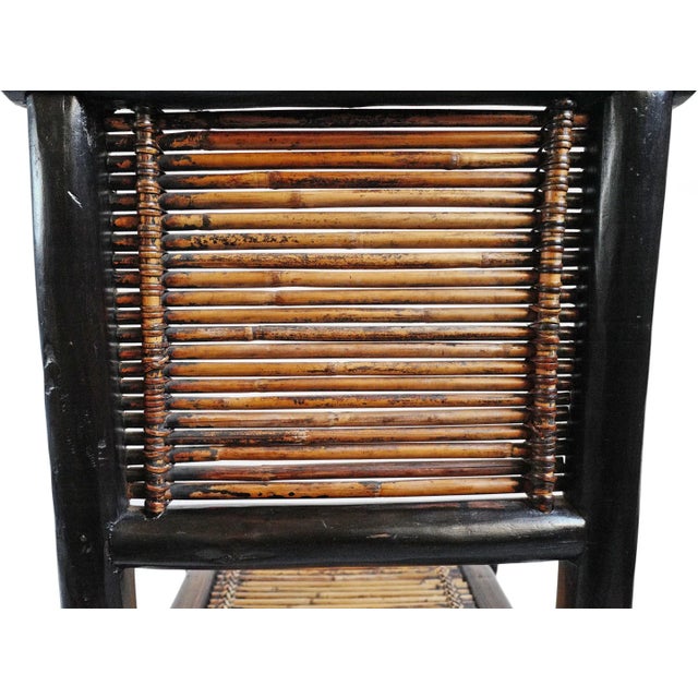 Black Vintage Pair of Bamboo Chairs For Sale - Image 8 of 9