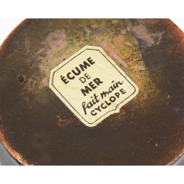 Écume De Mer French Fat Lava Ceramic Vase Designed by Le Cyclope For Sale - Image 9 of 9