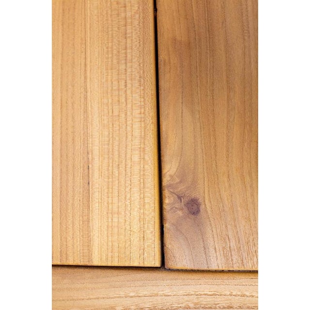 Large French Round Elm Dining Table from Charlotte Perriand For Sale - Image 11 of 13