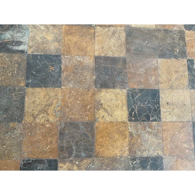 1990s High Top Bar Table With Checkerboard Tile Design For Sale - Image 9 of 11