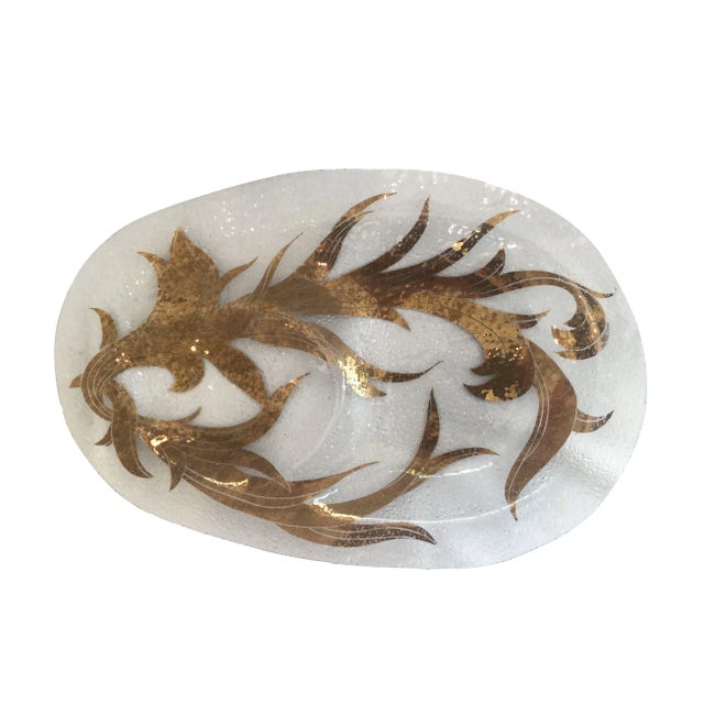 Early 20th Century Vintage 24kt Gold Dorothy Thorpe Chip and Dip For Sale