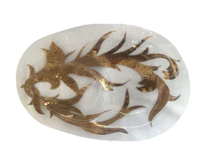 Early 20th Century Vintage 24kt Gold Dorothy Thorpe Chip and Dip