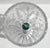 1950s Victorian Brilliant Cut Glass Hurricance Candle Holder Star Base Underplate For Sale - Image 12 of 14