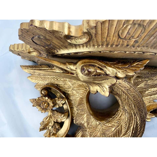 19th Century Carved Giltwood Wall Brackets, Set of 2 For Sale - Image 12 of 13
