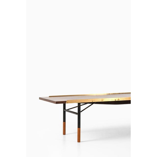 1950s Bench in Brass and Rosewood attributed to Finn Juhl, 1953 For Sale - Image 5 of 8