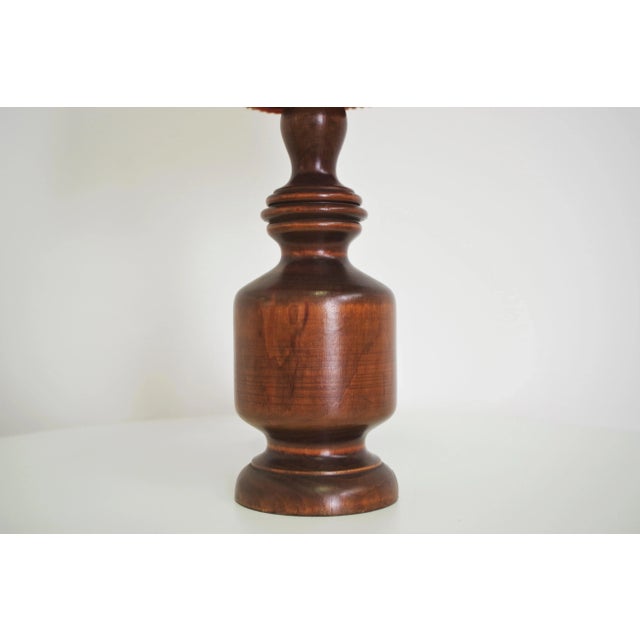 Wood Table Lamp, 1970s For Sale - Image 7 of 16