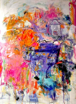 Beach House #2 Original Abstract Painting