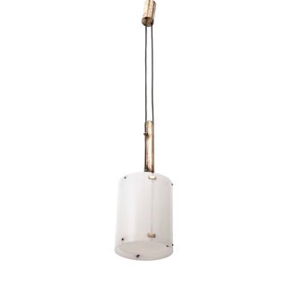 Adjustable Cylinder Pendant Mod. 437 by Tito Agnoli for O-Luce, Italy, 1954 For Sale