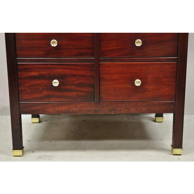 Antique General Optical Mahogany Ophthalmic Cabinet Roll Top Medical Work Desk For Sale - Image 9 of 11