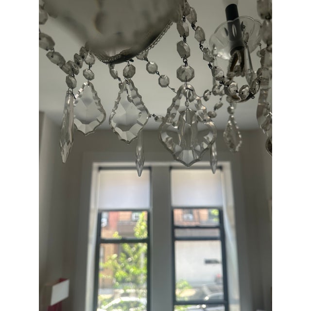 Metal 1950s Venetian Style Chandelier For Sale - Image 7 of 8