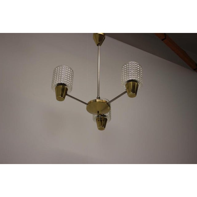Chandelier attributed to Kamenicky Senov, Former Czechoslovakia, 1970s For Sale - Image 10 of 12