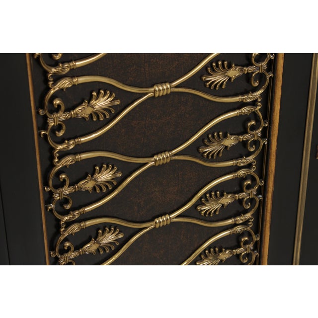 Theodore Alexander Regency Style Black & Gold Sideboard For Sale - Image 9 of 18