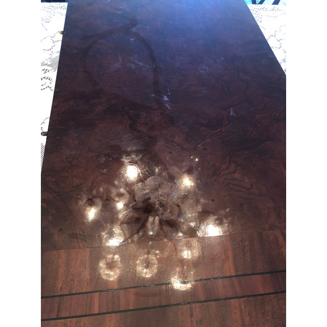 1990s Century Furniture Claridge Banquet ExtensionSet Table, 2 Arm Chairs, 6 Side Chairs. Set of 8 For Sale - Image 14 of 15