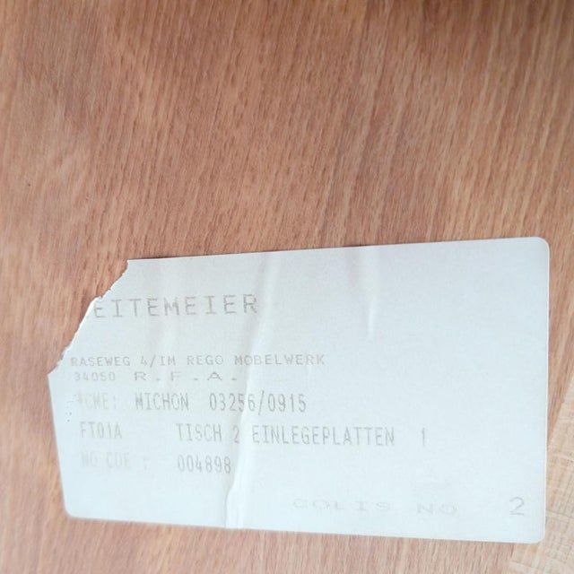 Vintage French Dining Table in Beech by Søren Nissen & Ebbe Gehl, 1980 For Sale - Image 11 of 12