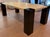 2000 - 2009 Armani Casa Goatskin Parchment and Black Lacquer Dining Table For Sale - Image 5 of 11