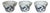 Blue Danube Coffee Cups, Japan - Set of 3 For Sale