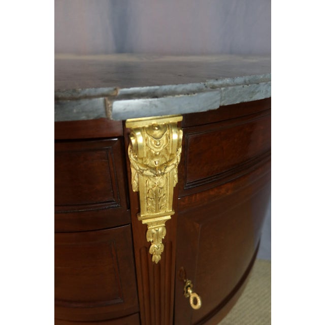Wood Louis XVI Wooden Chest of Drawers For Sale - Image 7 of 15