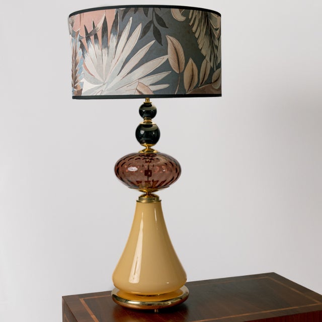 1970s Yellow Cone Murano Lamps, 1970s, Set of 2 For Sale - Image 5 of 5