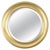 Mid-Century Golden Aluminum Round Mirror attributed to Sergio Mazza for Artemide, Italy, 1960s For Sale - Image 14 of 14