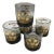 International Board of Directors N C O a Smoked Glass Lowball Glasses-Set of 5 For Sale