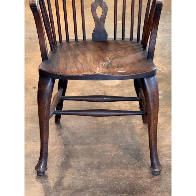 Set of Seven English Wheelback Windsor Chairs For Sale - Image 9 of 12