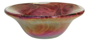 1960s Robert Barber Iridescent Blown Glass Bowl