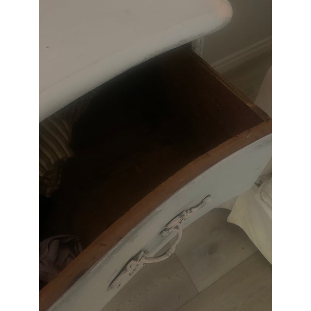 French Provincial Antique French Commode — Scandinavian Grey Wash For Sale - Image 3 of 4
