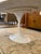 Nj Modern Furniture Saarinen-Style Oval Carrara Marble Tulip Dining Table For Sale - Image 11 of 14