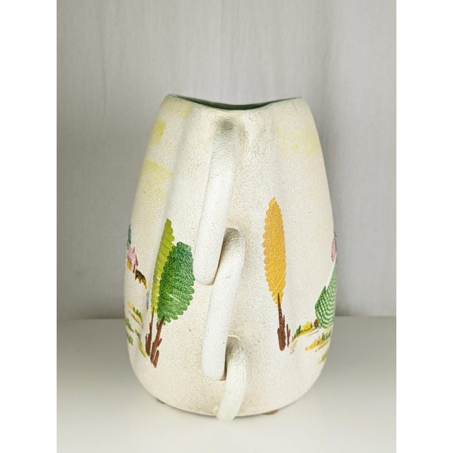 Large Mid-Century Hand-Painted Ceramic Vase by L. Poggi Assalini for Ce as Albisola, Italy, 1950s For Sale - Image 11 of 18