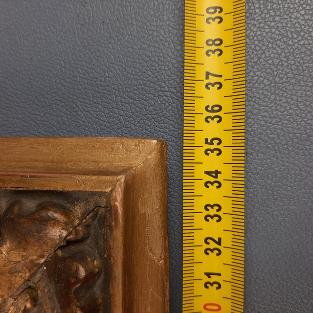 Framed Panel with Oil Painting of the Face of Christ, Early 1900s For Sale - Image 12 of 14