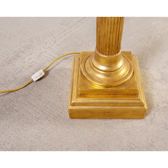 Brass Pair of Nancy Corzine Neoclassical 22k Topiary Lamps For Sale - Image 8 of 18