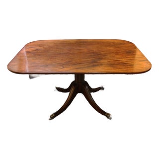 C. 1825 English Rectangular Tilt-Top Breakfast or Center Table For Sale