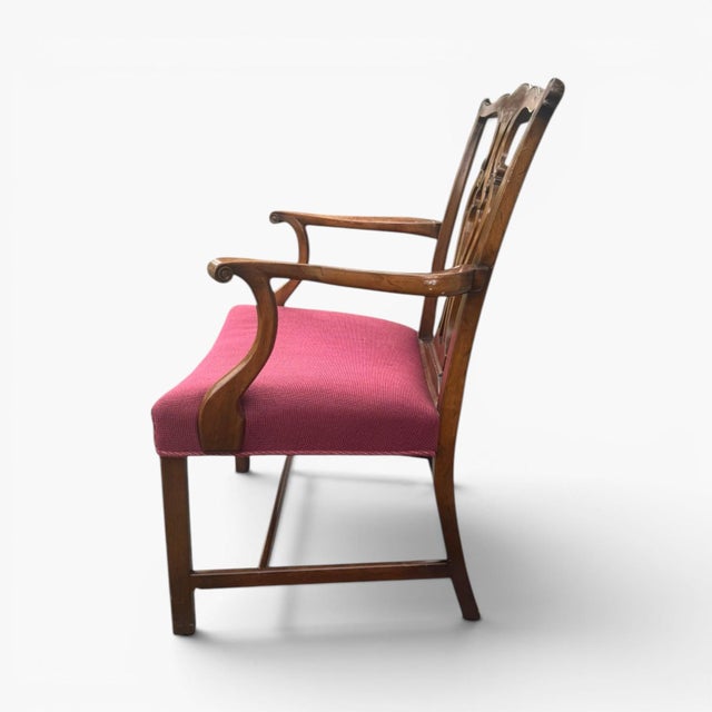 Chippendale Vintage Saybolt & Cleland Chippendale Mahogany "Devon" Armchair For Sale - Image 3 of 11