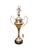 Vintage Tanner Kenzie Arteriors Silver Trophy Urn Table Lamps - A Pair For Sale In Palm Springs - Image 6 of 7